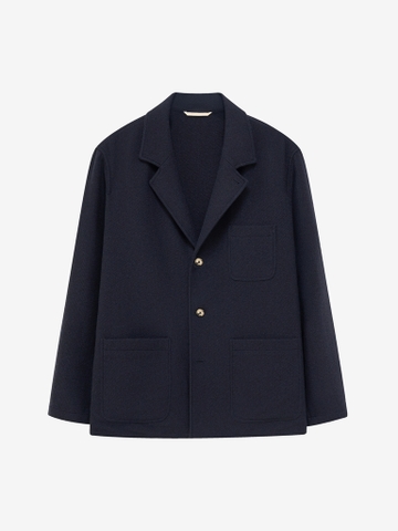 Navy Yak & Wool Cloth Traveler Jacket