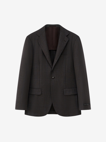 Simone Walnut Glencheck Suit in Loro Piana Australis Soft Touch 28B