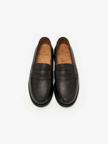 H217 Black Cavier Leather French Weejun