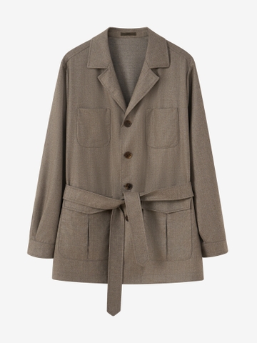 Alba Grey Flannel Safari Jacket