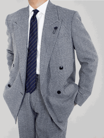 Miami Glencheck Double-Breasted Suit