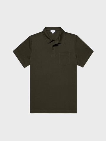 Riviera Polo Shirt in Pine Green