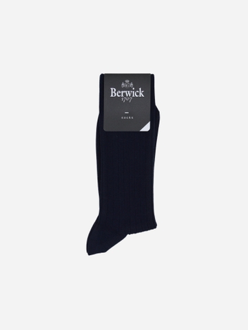 Black Ribbed Dress Socks