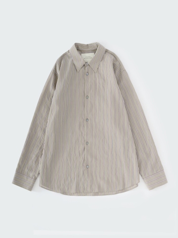View Shirt in Putty Stripe