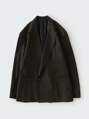 Espresso Broken Herringbone Daburu Jacket