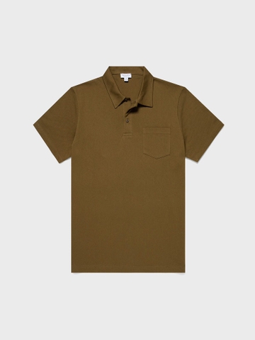 Riviera Polo Shirt in Olive Green