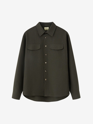 Two Pocket Overshirt In Arabica