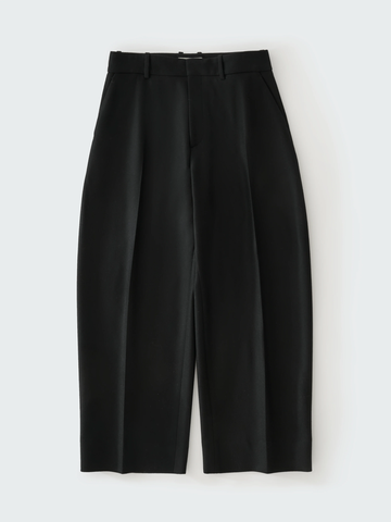 Black Melton Tailoring Fume Pants
