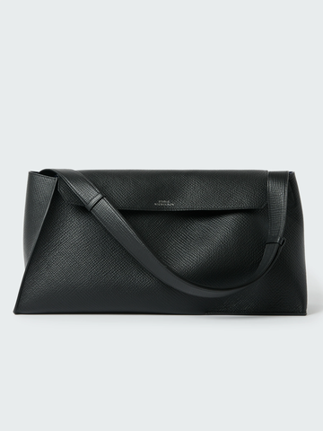 Black Palmellato Leather Shiboru Bag
