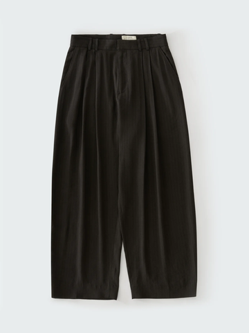 Espresso Broken Herringbone Line Pants