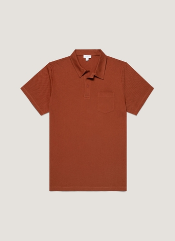 Riviera Polo Shirt in Rust