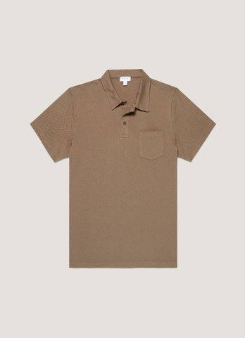 Riviera Polo Shirt in Dark Cedar
