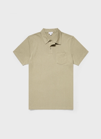 Riviera Polo Shirt in Pale Khaki