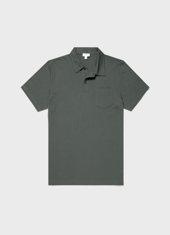 Riviera Polo Shirt in Drill Green