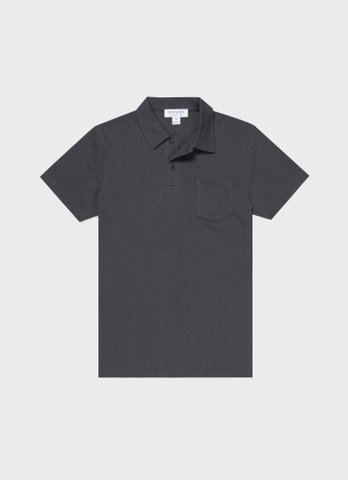 Riviera Polo Shirt in Charcoal