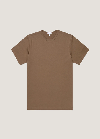 SS Crew Neck T Shirt In Dark Cedar