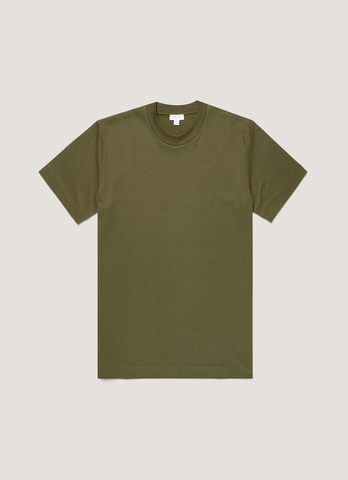 Relaxed Fit Heavyweight T‑shirt in Deep Olive