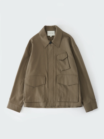 Nate Cargo Jacket in Fossil