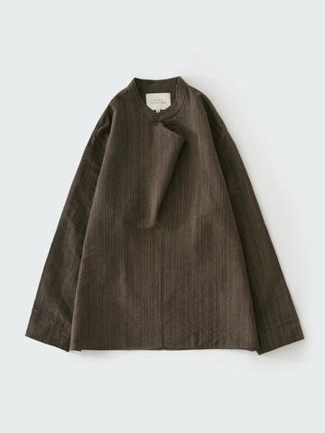 Black Herringbone Shirting Solis Shirt