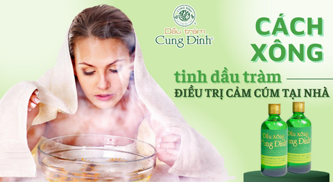 Cách xông dầu tràm điều trị cảm cúm tại nhà