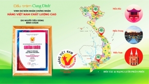 Dầu tràm Cung Đình vào Top hàng Việt Nam chất lượng cao năm 2022