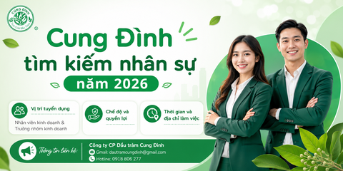 Cung Đình tuyển dụng nhân sự năm 2026