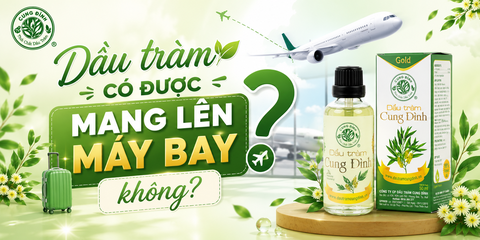 Dầu tràm có được mang lên máy bay không?