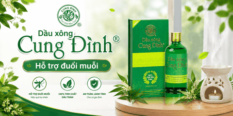Dầu xông Cung Đình - hỗ trợ đuổi muỗi