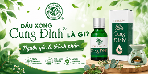 Dầu xông Cung Đình là gì? Nguồn gốc và thành phần của dầu xông