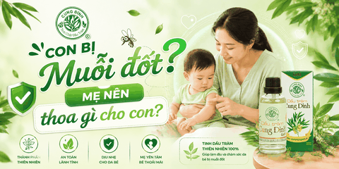 Bé bị muỗi đốt sưng to bôi gì? Hướng dẫn an toàn cho mẹ