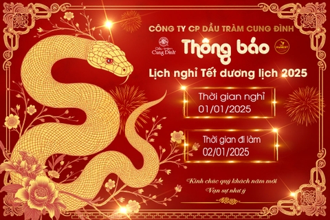 THÔNG BÁO LỊCH NGHỈ TẾT DƯƠNG LỊCH 2025