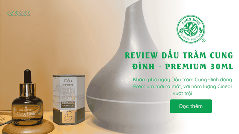 Review Dầu Tràm Cung Đình - Premium: Tinh Túy Từ Xứ Huế Đã Ra Mắt