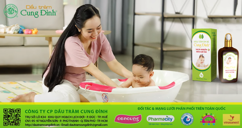 Dầu tắm em bé Cung Đình - Ấm áp như vòng tay mẹ
