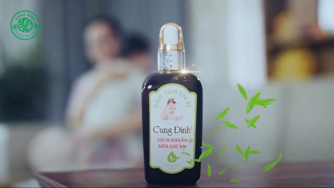 Dầu tắm em bé Cung Đình - Kháng khuẩn, siêu giữ ấm