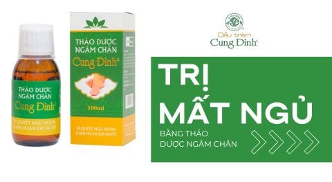 Thảo dược ngâm chân điều trị mất ngủ