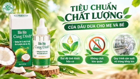 Hướng Dẫn Dùng Dầu Dừa Nguyên Chất Cho Mẹ Và Bé: Tiêu Chuẩn An Toàn Và Phác Đồ Chăm Sóc Toàn Diện