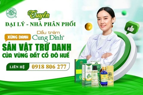 Tuyển Đại lý - NPP dầu tràm Cung Đình trên toàn quốc