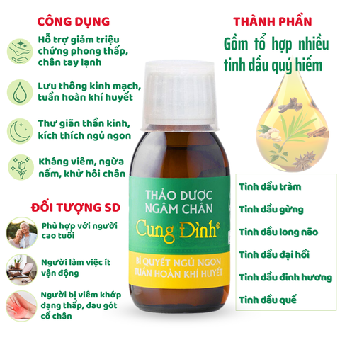 thảo dược ngâm chân cung đình 100ml