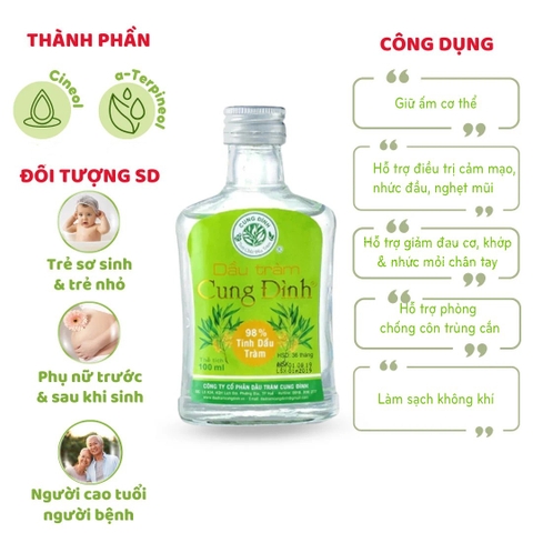 Dầu tràm Cung Đình - Silver (100ml)
