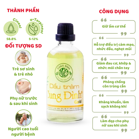 Dầu tràm Cung Đình - Gold (100ml)