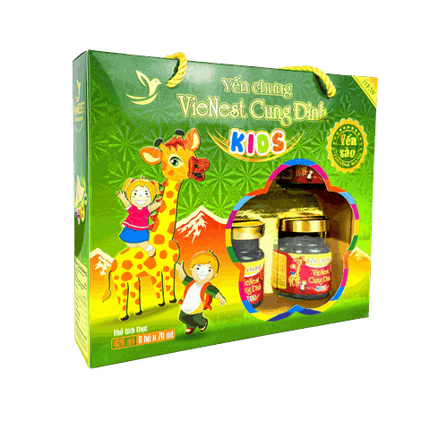 Yến chưng VieNest Cung Đình Kids - Lốc 6 hũ (LỚN)