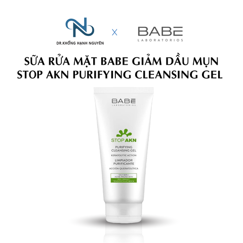 Sữa Rửa Mặt BABE Giảm Dầu Mụn Stop AKN Purifying Cleansing Gel
