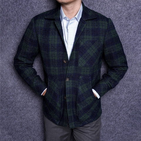 Green Tartan Blouson