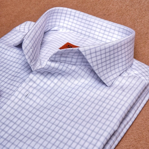 Gingham Grey Cotton Shirt
