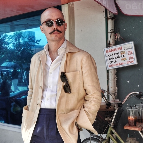 Roman Cream Linen Blouson