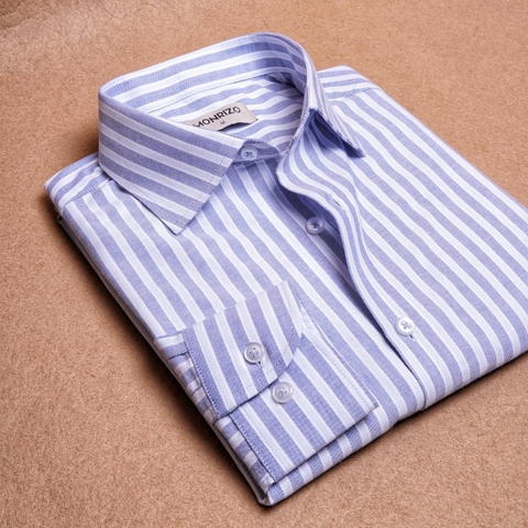 Blue Striped Oxford Cotton Shirt