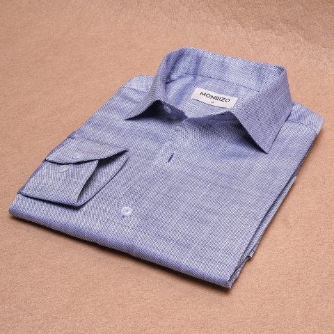 Charcoal Blue Cotton Shirt