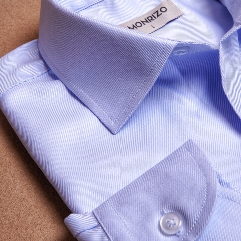 Blue Twill Cotton Shirt
