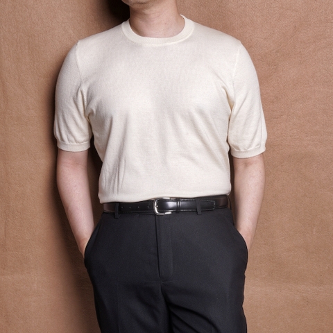 Creamy Cotton Knit Tee