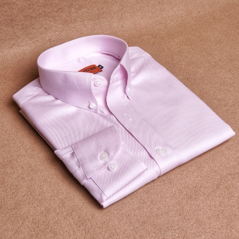 Twill Pink Button Down Cotton Shirt